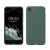 kwmobile Carcasa Compatible con Apple iPhone SE (2022/2020) / 8/7 Funda de Silicona – Flexible con Interior de Microfibra – Suave Protector antigolpes – Verde Bosque